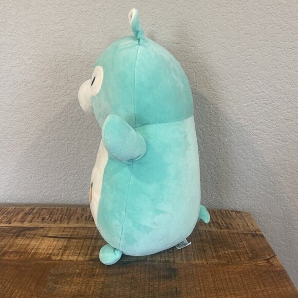 Squishmallows Hugmees Pierre the Bright Teal Blue Easter Alpaca 14inch 2019 - Picture 5 of 9